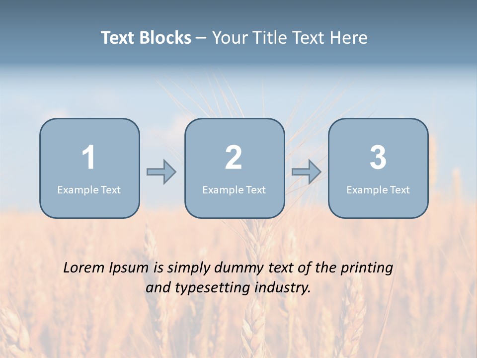A Little Ear On A Background Of The Sky PowerPoint Template