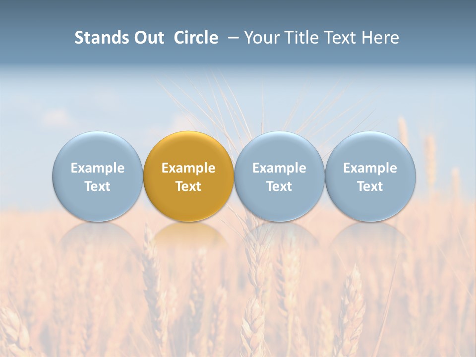 A Little Ear On A Background Of The Sky PowerPoint Template