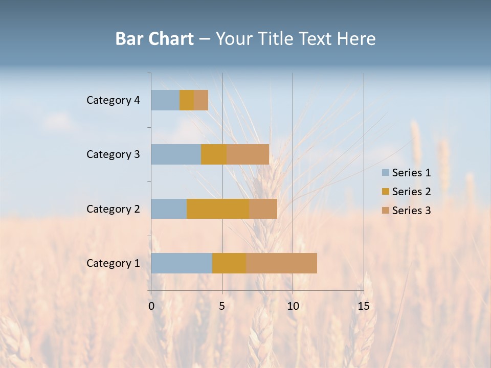 A Little Ear On A Background Of The Sky PowerPoint Template