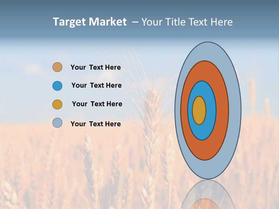 A Little Ear On A Background Of The Sky PowerPoint Template