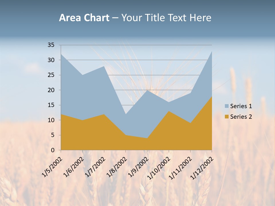 A Little Ear On A Background Of The Sky PowerPoint Template