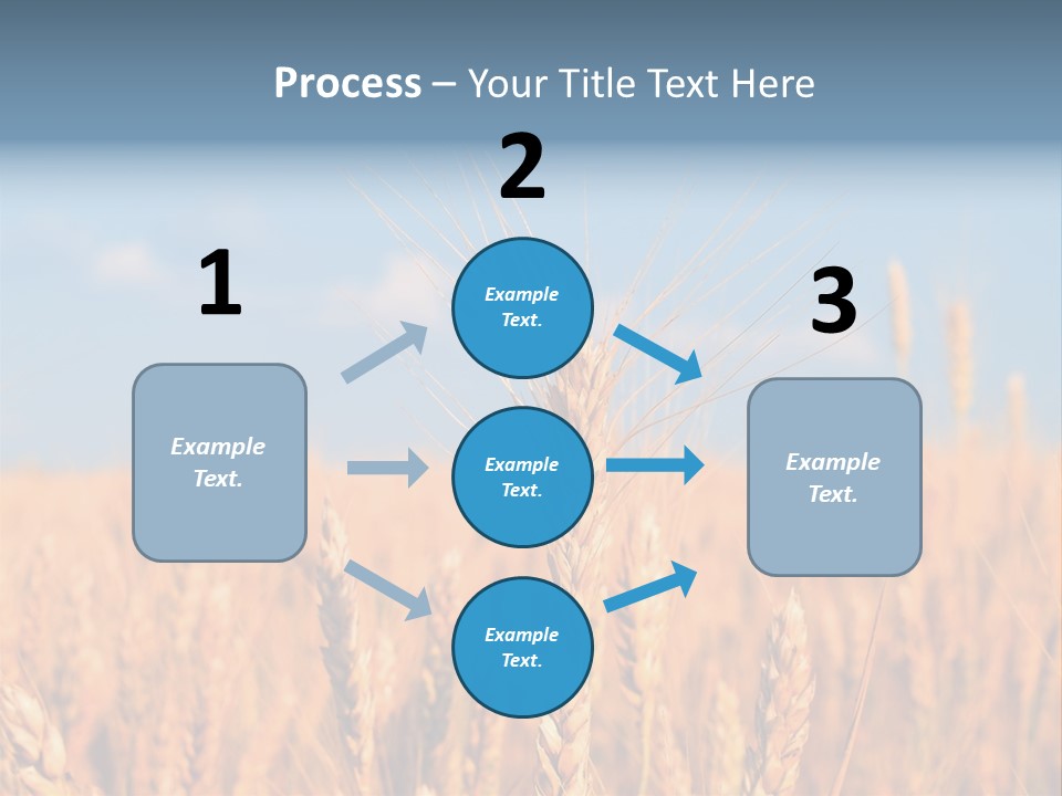 A Little Ear On A Background Of The Sky PowerPoint Template