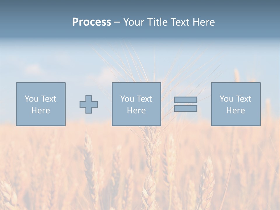 A Little Ear On A Background Of The Sky PowerPoint Template