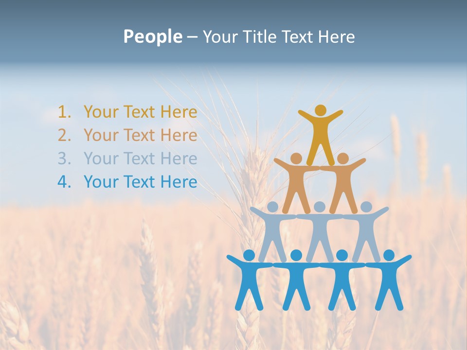 A Little Ear On A Background Of The Sky PowerPoint Template