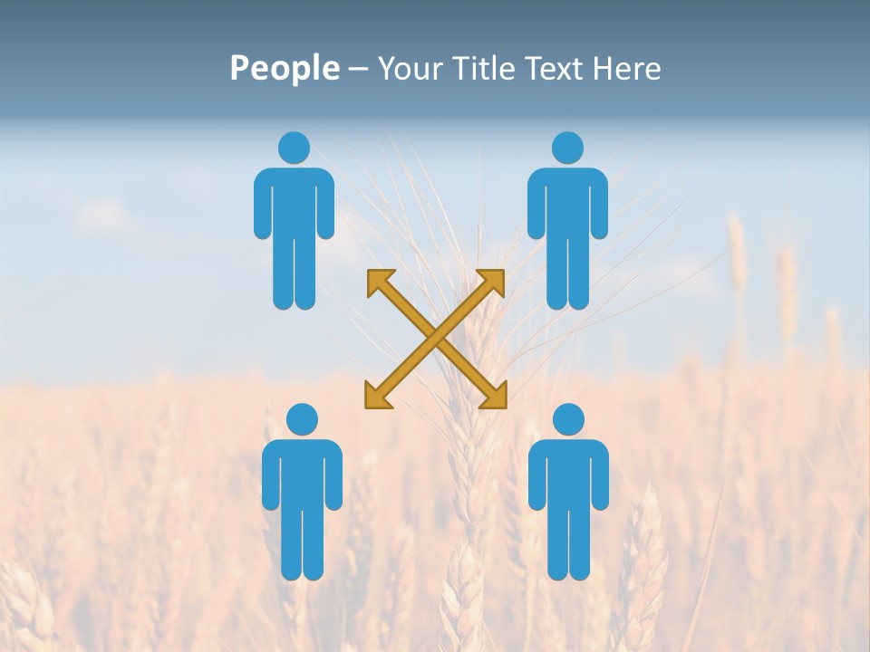 A Little Ear On A Background Of The Sky PowerPoint Template