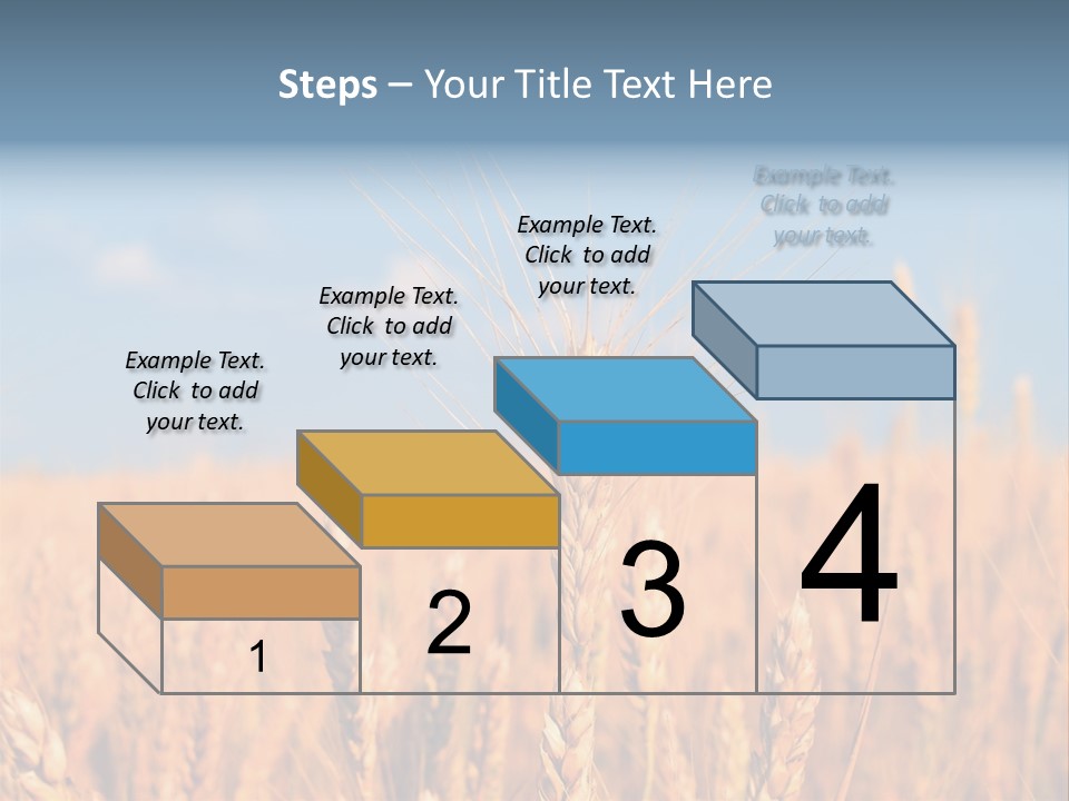 A Little Ear On A Background Of The Sky PowerPoint Template