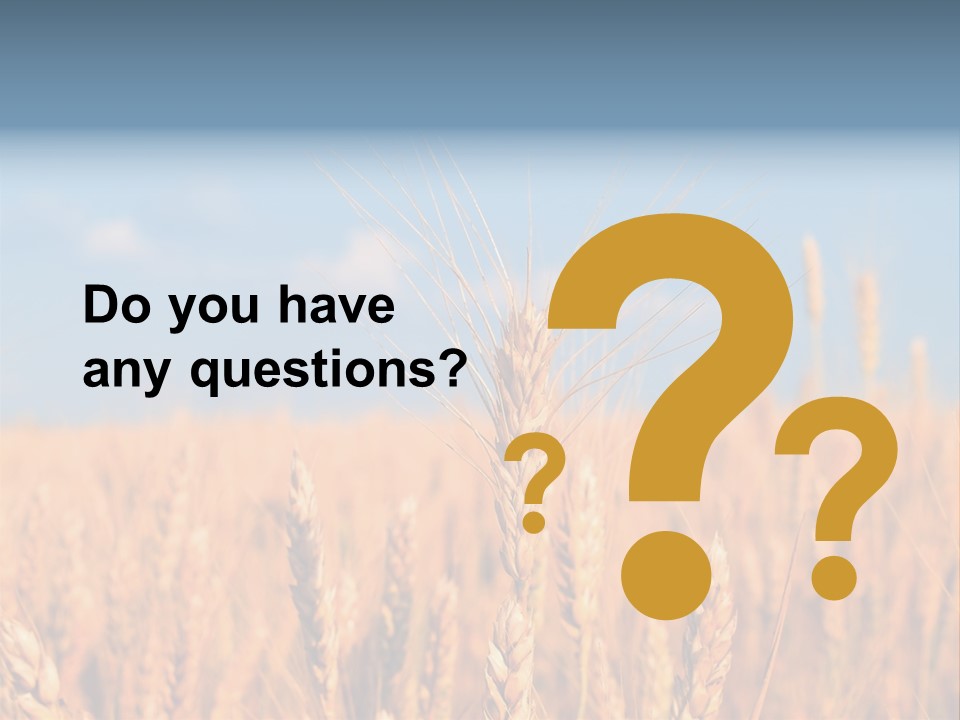 A Little Ear On A Background Of The Sky PowerPoint Template