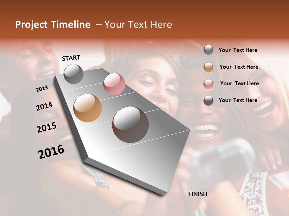 Modern Urban City With Freeway Traffic At Night, Dark City Skyline, Down Town Los Angeles PowerPoint Template