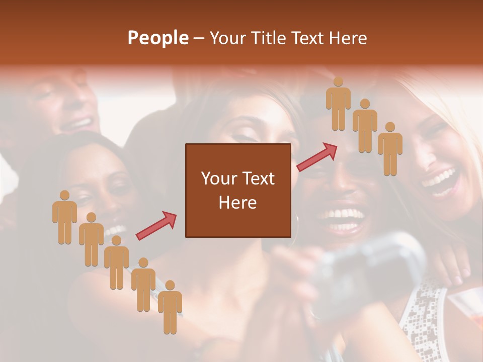 Modern Urban City With Freeway Traffic At Night, Dark City Skyline, Down Town Los Angeles PowerPoint Template