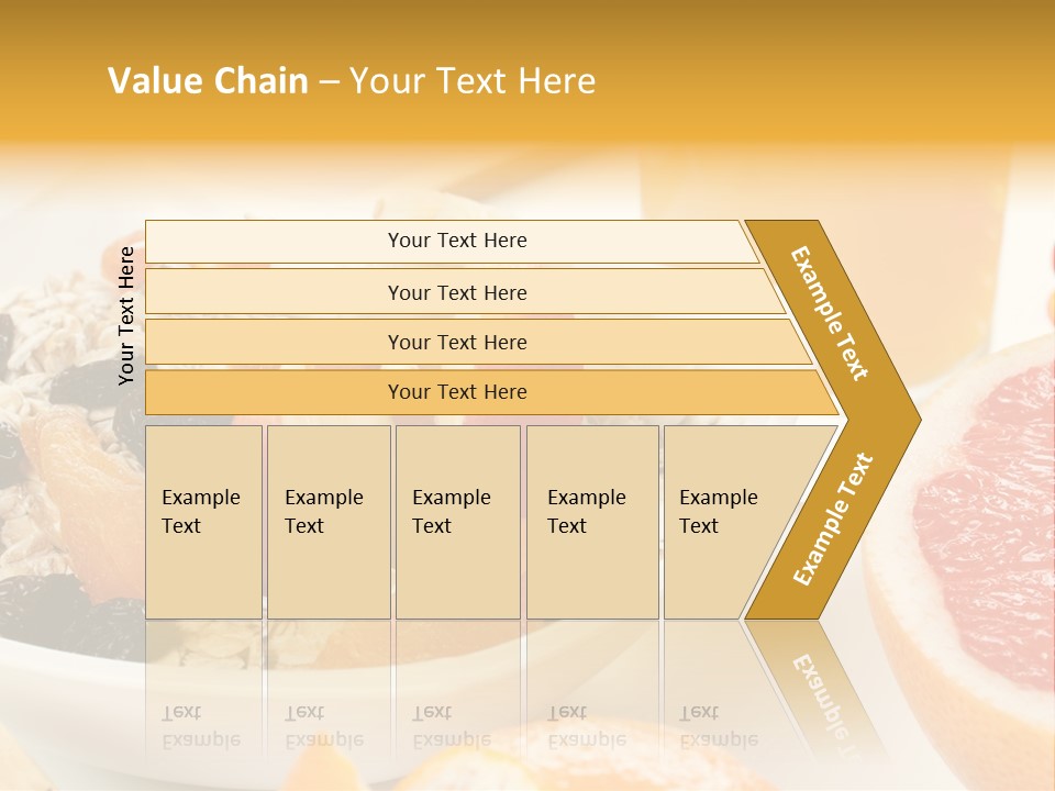 Healthy Breakfast With Fruits And Juice PowerPoint Template