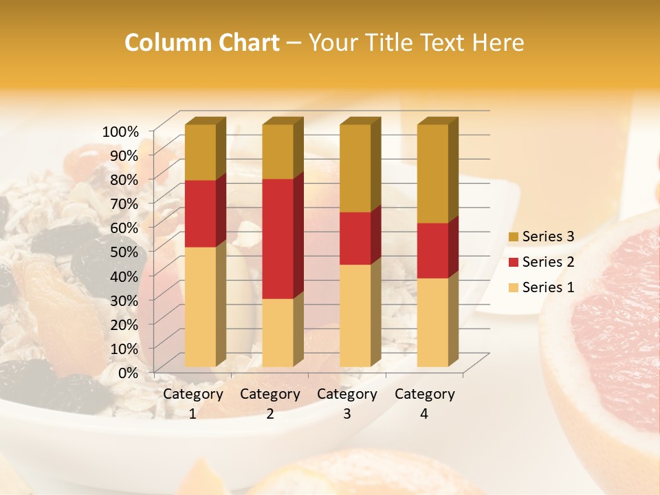 Healthy Breakfast With Fruits And Juice PowerPoint Template