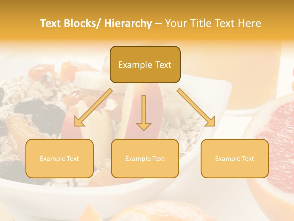 Healthy Breakfast With Fruits And Juice PowerPoint Template