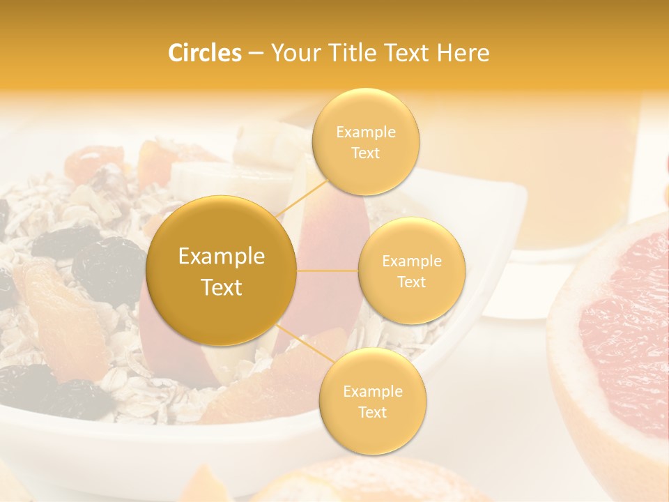 Healthy Breakfast With Fruits And Juice PowerPoint Template