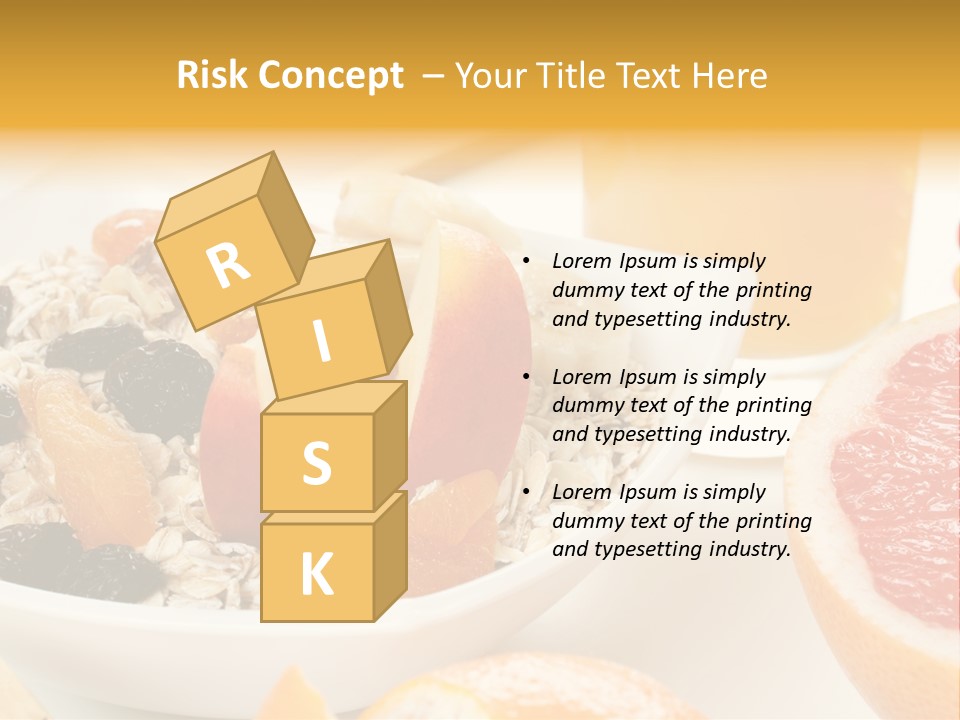 Healthy Breakfast With Fruits And Juice PowerPoint Template