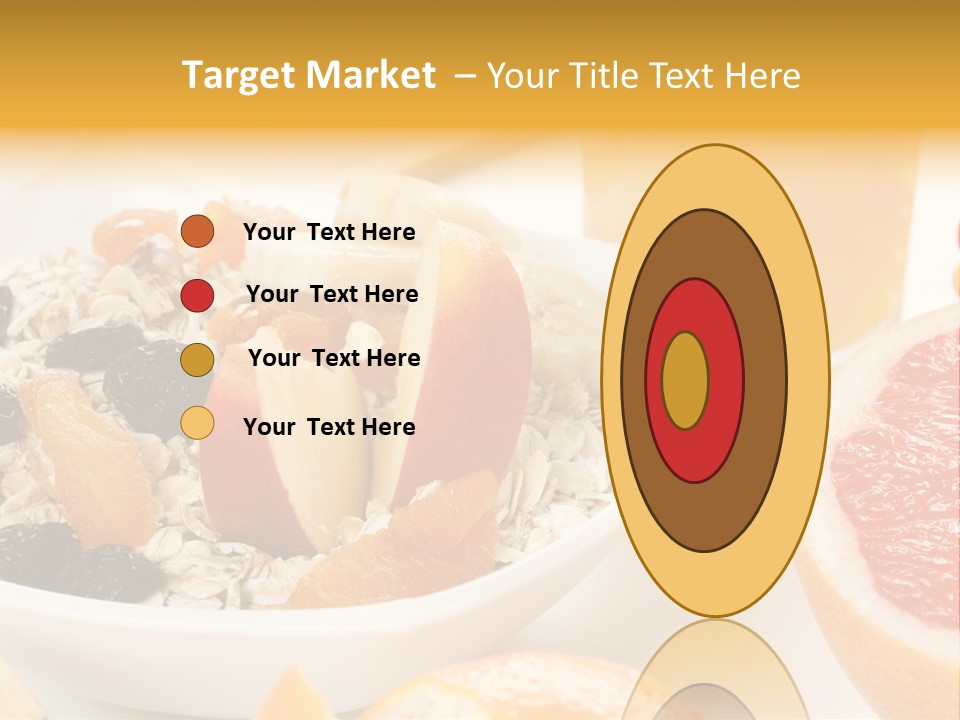 Healthy Breakfast With Fruits And Juice PowerPoint Template