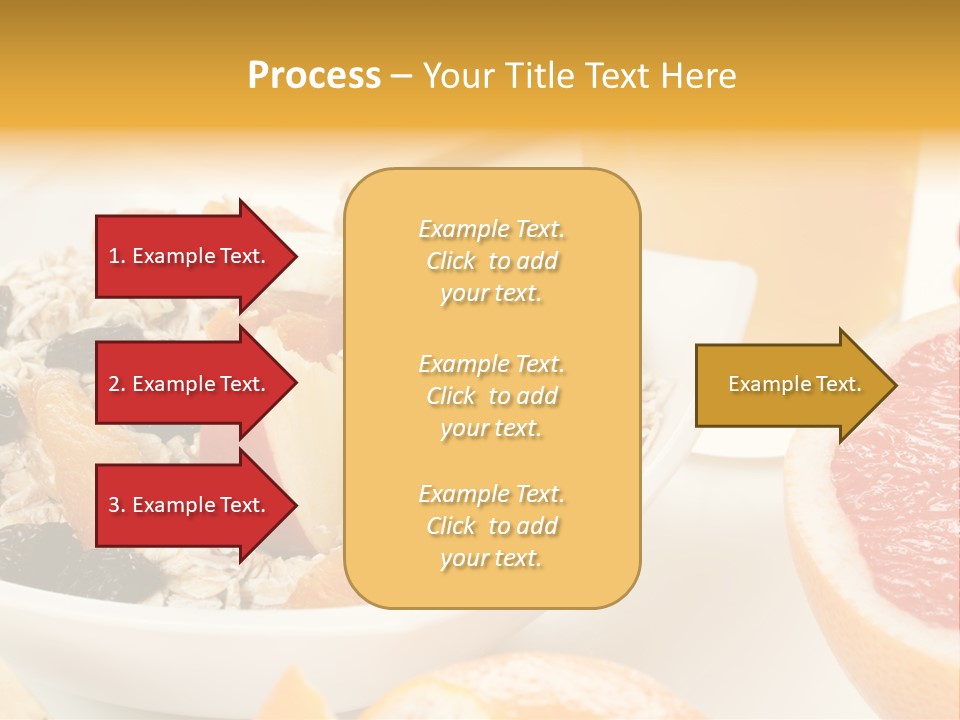 Healthy Breakfast With Fruits And Juice PowerPoint Template