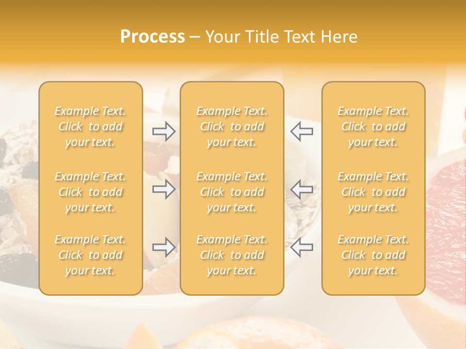 Healthy Breakfast With Fruits And Juice PowerPoint Template