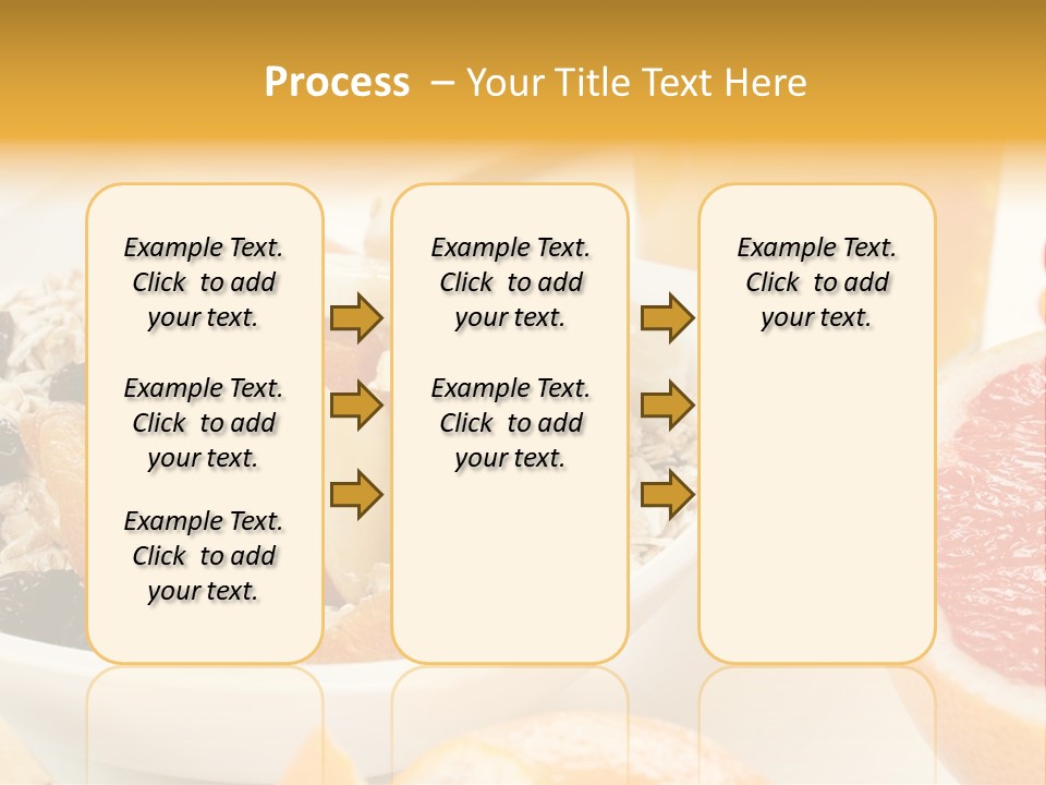 Healthy Breakfast With Fruits And Juice PowerPoint Template