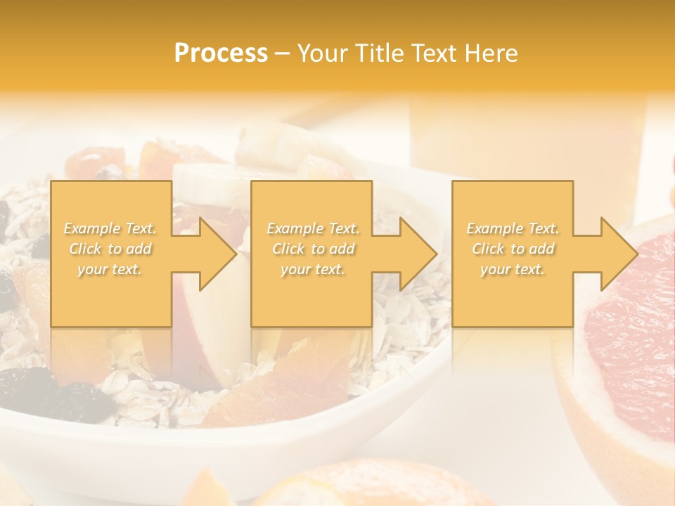 Healthy Breakfast With Fruits And Juice PowerPoint Template
