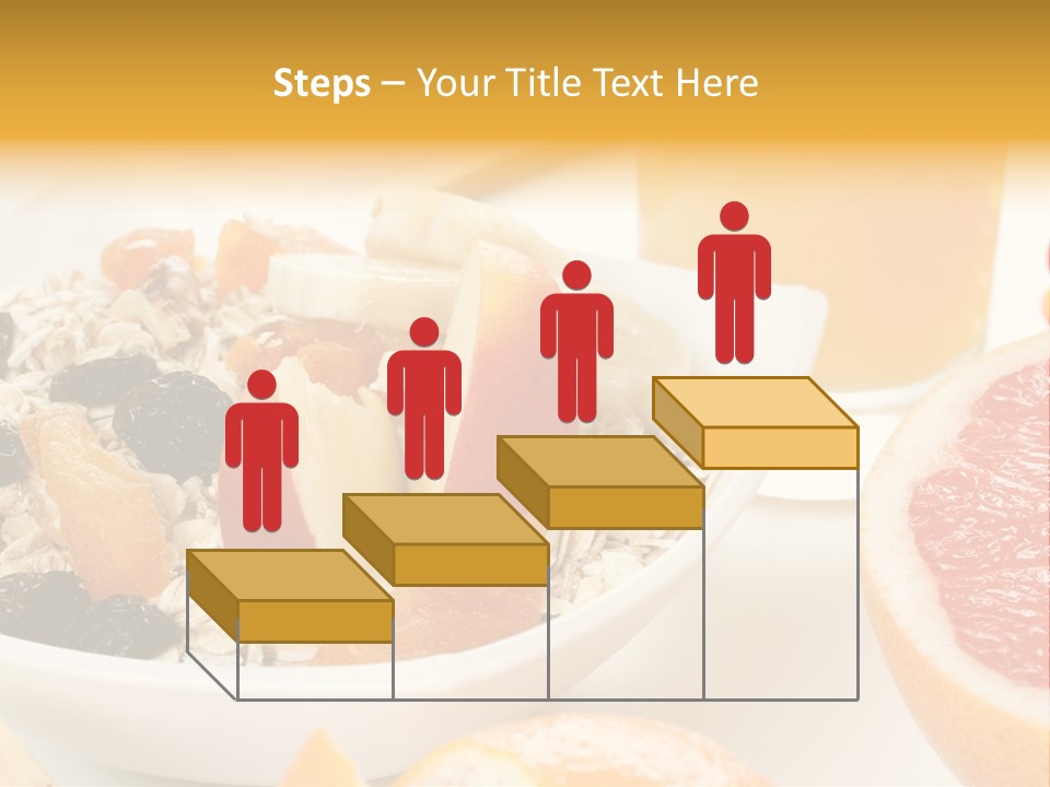 Healthy Breakfast With Fruits And Juice PowerPoint Template