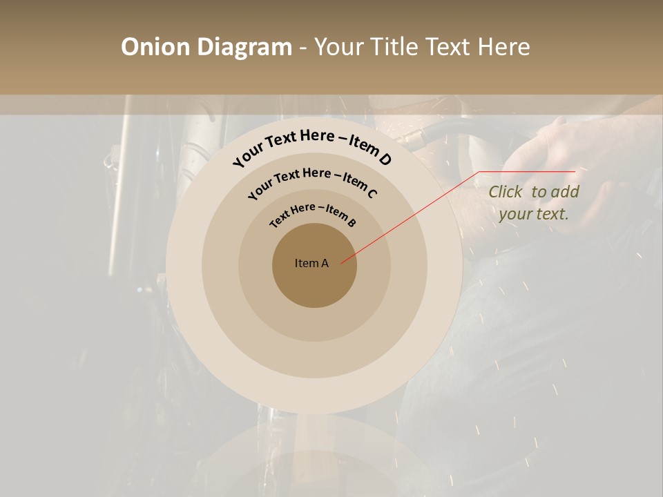Welder Working On The Metal Fork Of A Motorcycle PowerPoint Template