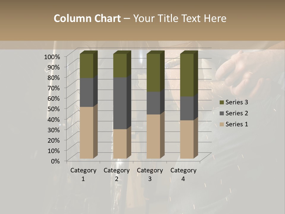 Welder Working On The Metal Fork Of A Motorcycle PowerPoint Template