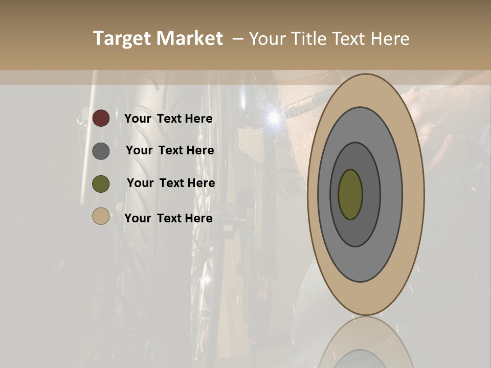 Welder Working On The Metal Fork Of A Motorcycle PowerPoint Template