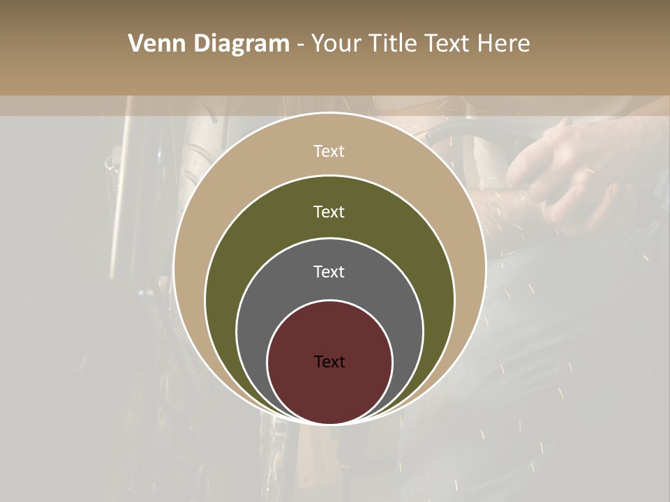 Welder Working On The Metal Fork Of A Motorcycle PowerPoint Template