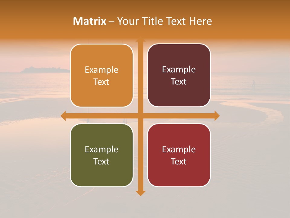 Dreamy Sunset On Tropical Beach. Siam Bay. Province Trat. Koh Chang Island. Kingdom Thailand PowerPoint Template