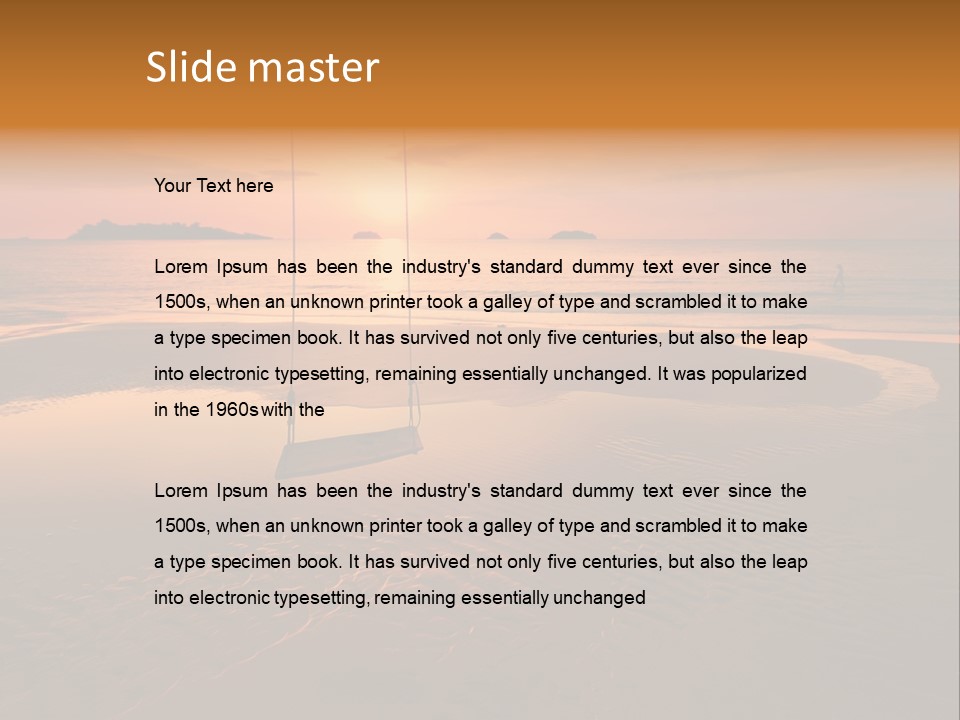 Dreamy Sunset On Tropical Beach. Siam Bay. Province Trat. Koh Chang Island. Kingdom Thailand PowerPoint Template