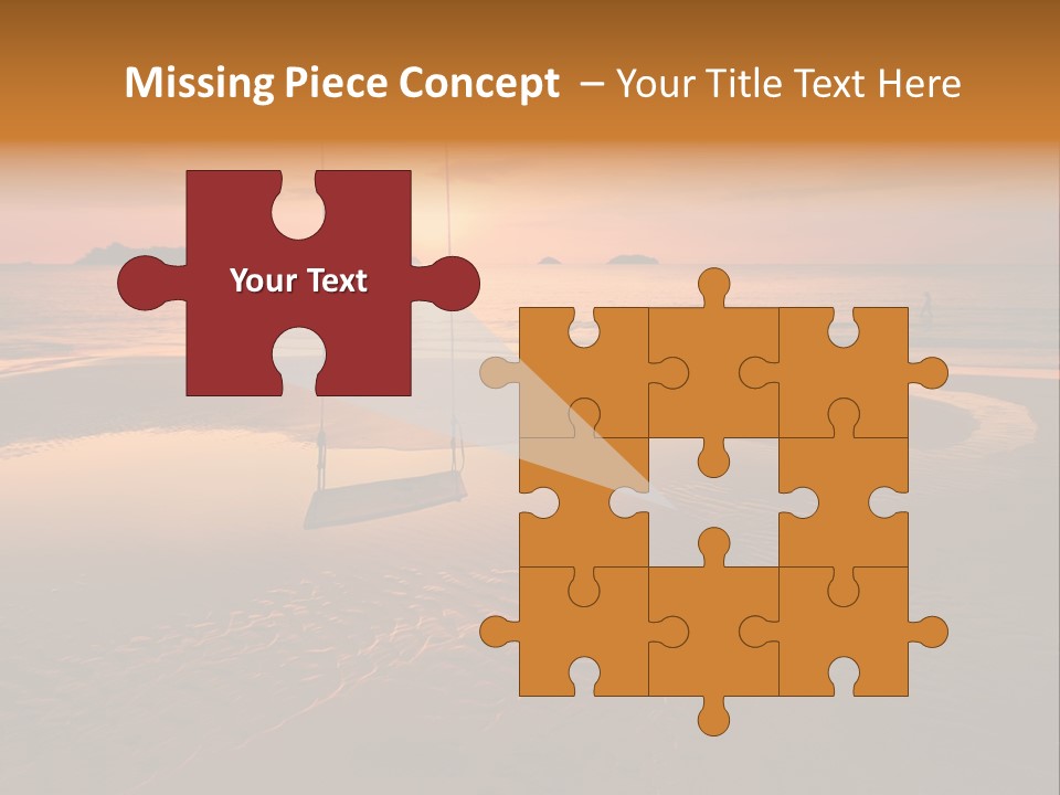 Dreamy Sunset On Tropical Beach. Siam Bay. Province Trat. Koh Chang Island. Kingdom Thailand PowerPoint Template