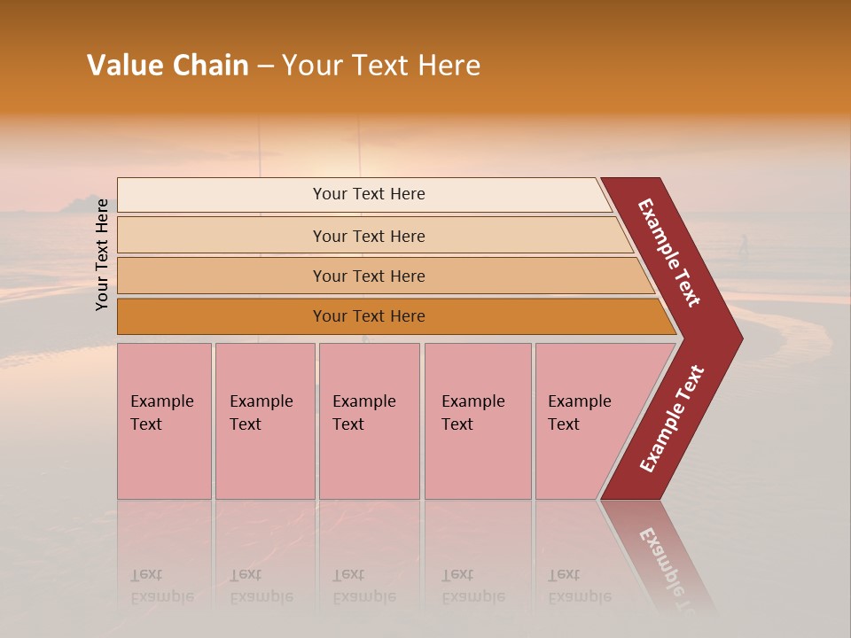 Dreamy Sunset On Tropical Beach. Siam Bay. Province Trat. Koh Chang Island. Kingdom Thailand PowerPoint Template