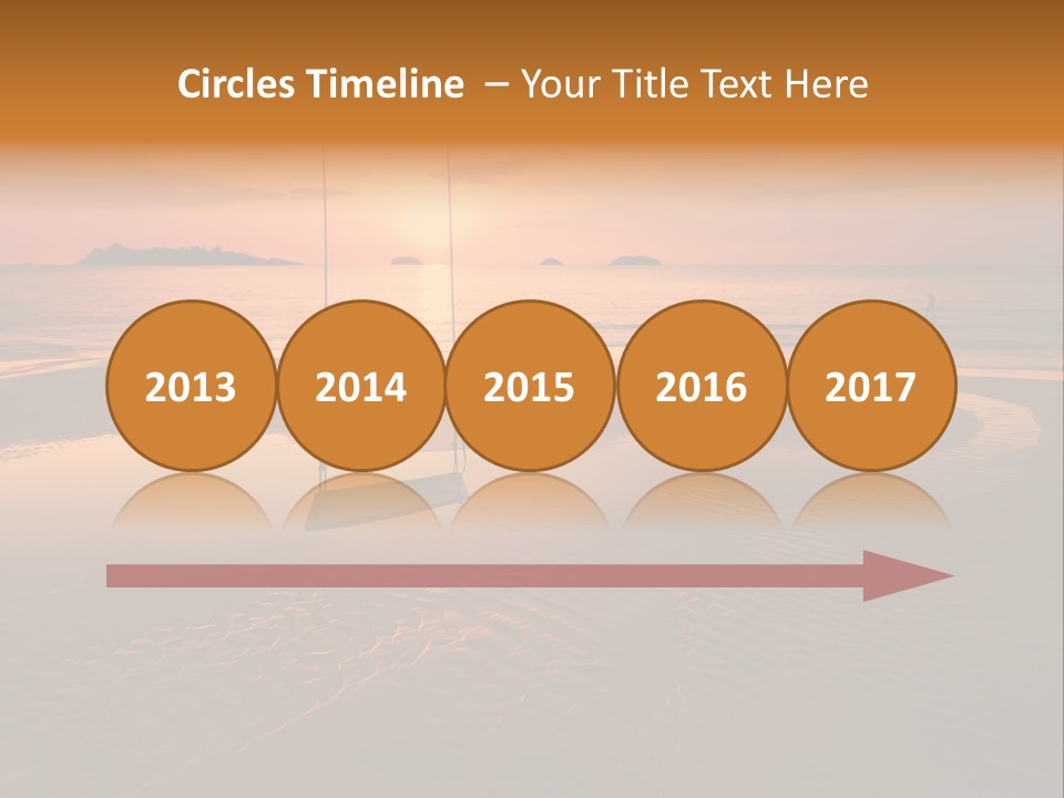 Dreamy Sunset On Tropical Beach. Siam Bay. Province Trat. Koh Chang Island. Kingdom Thailand PowerPoint Template