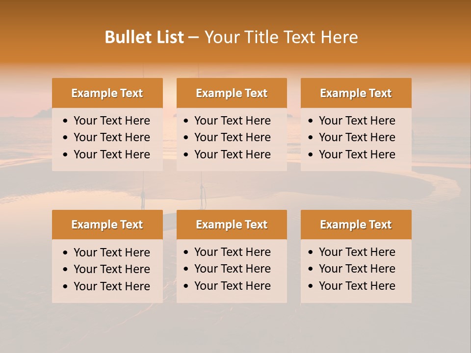 Dreamy Sunset On Tropical Beach. Siam Bay. Province Trat. Koh Chang Island. Kingdom Thailand PowerPoint Template