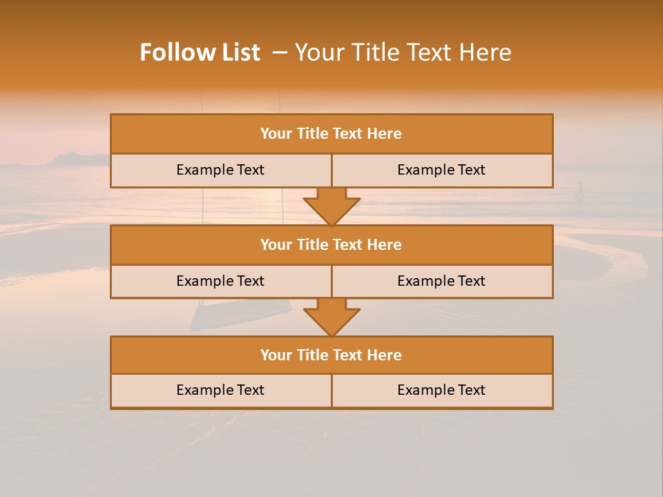 Dreamy Sunset On Tropical Beach. Siam Bay. Province Trat. Koh Chang Island. Kingdom Thailand PowerPoint Template