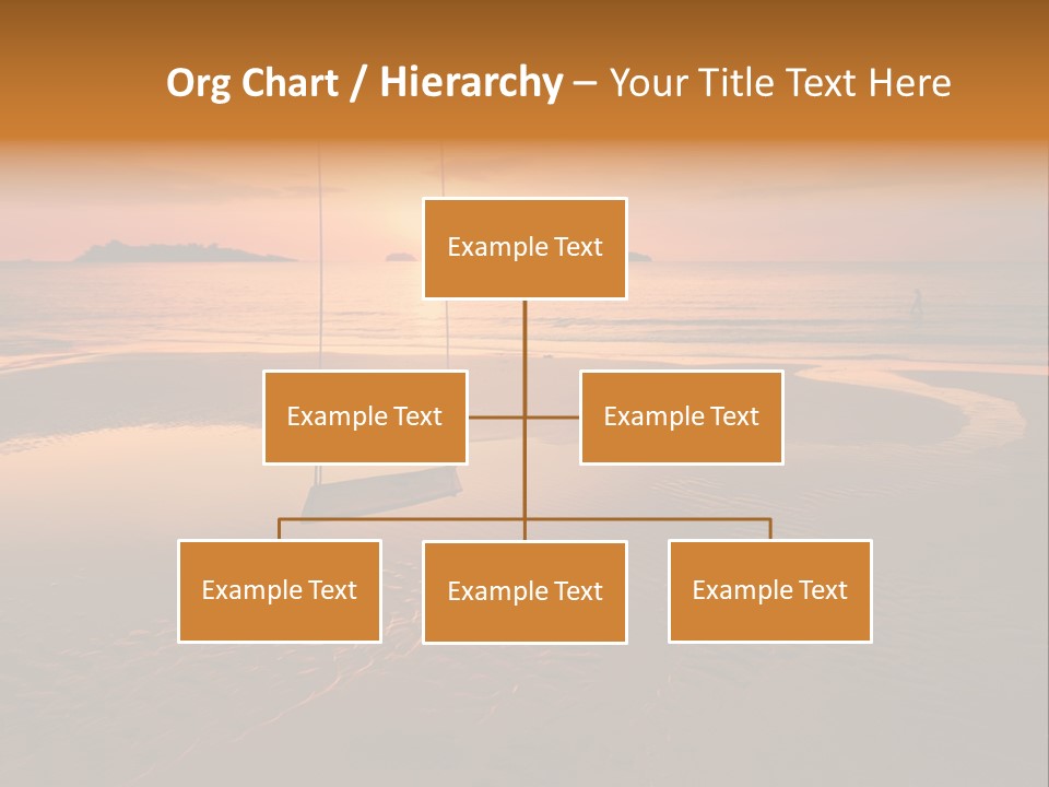 Dreamy Sunset On Tropical Beach. Siam Bay. Province Trat. Koh Chang Island. Kingdom Thailand PowerPoint Template