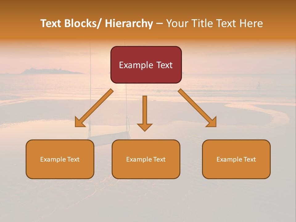 Dreamy Sunset On Tropical Beach. Siam Bay. Province Trat. Koh Chang Island. Kingdom Thailand PowerPoint Template