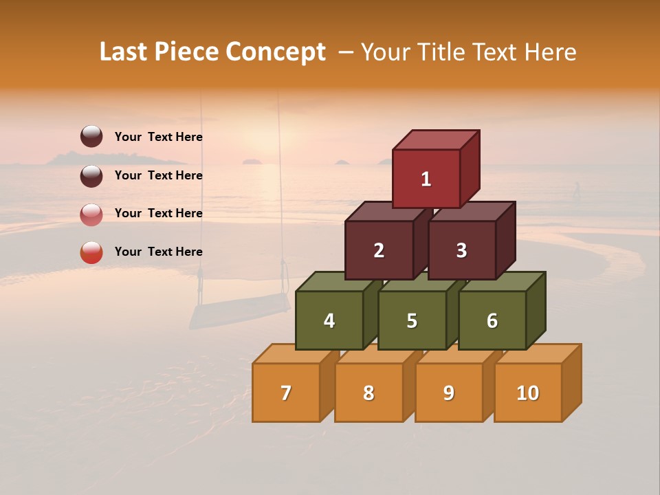 Dreamy Sunset On Tropical Beach. Siam Bay. Province Trat. Koh Chang Island. Kingdom Thailand PowerPoint Template