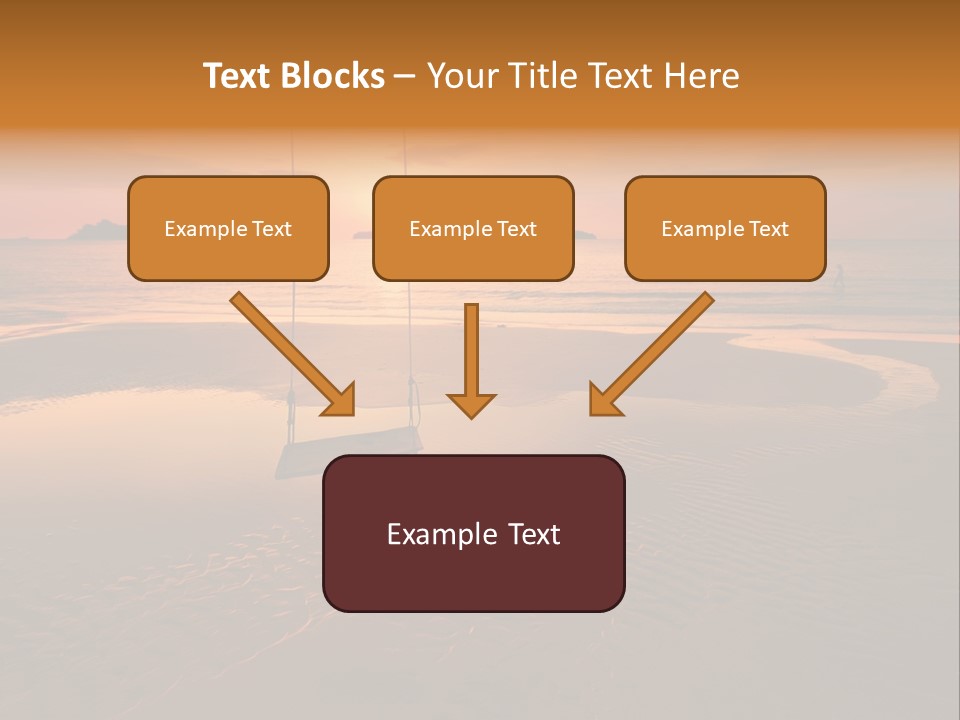 Dreamy Sunset On Tropical Beach. Siam Bay. Province Trat. Koh Chang Island. Kingdom Thailand PowerPoint Template
