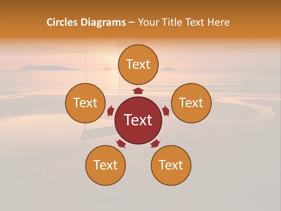 Dreamy Sunset On Tropical Beach. Siam Bay. Province Trat. Koh Chang Island. Kingdom Thailand PowerPoint Template