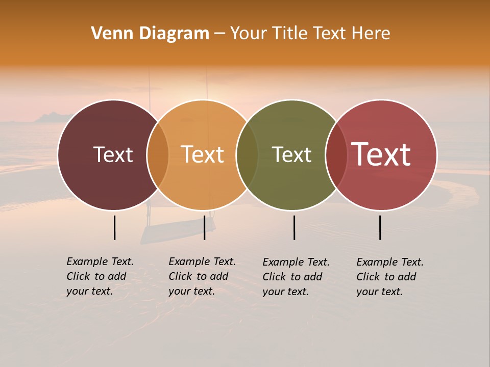 Dreamy Sunset On Tropical Beach. Siam Bay. Province Trat. Koh Chang Island. Kingdom Thailand PowerPoint Template