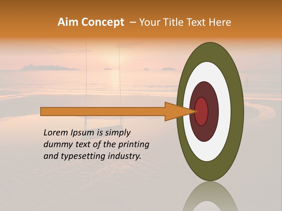 Dreamy Sunset On Tropical Beach. Siam Bay. Province Trat. Koh Chang Island. Kingdom Thailand PowerPoint Template