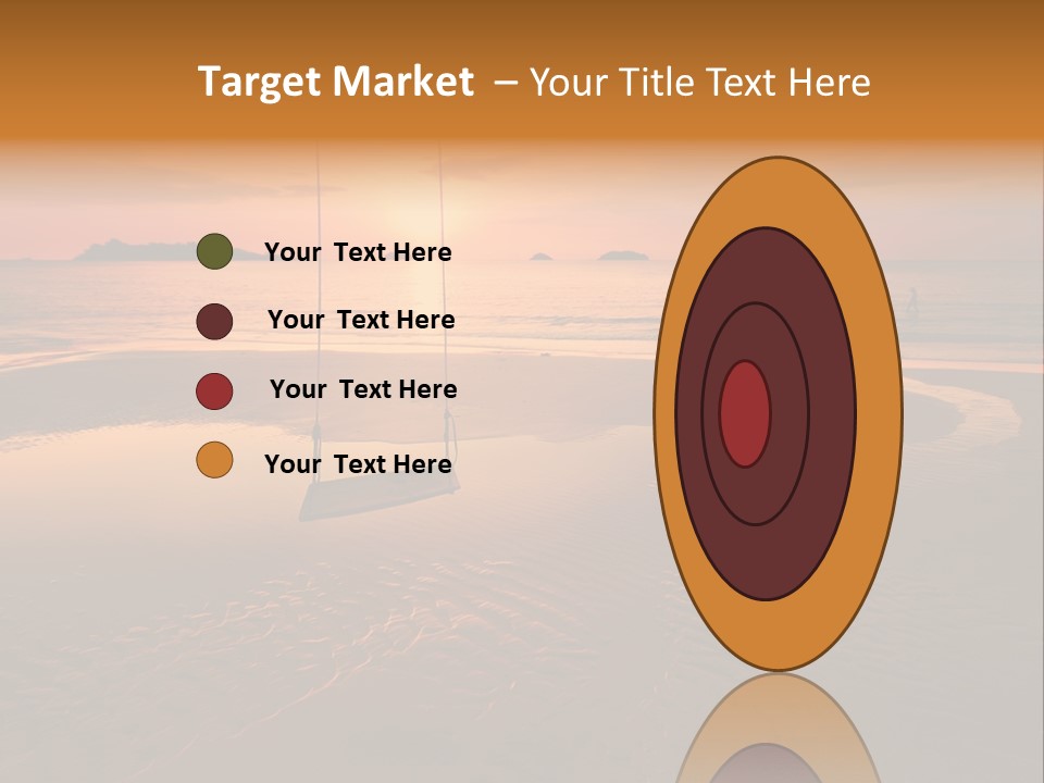 Dreamy Sunset On Tropical Beach. Siam Bay. Province Trat. Koh Chang Island. Kingdom Thailand PowerPoint Template