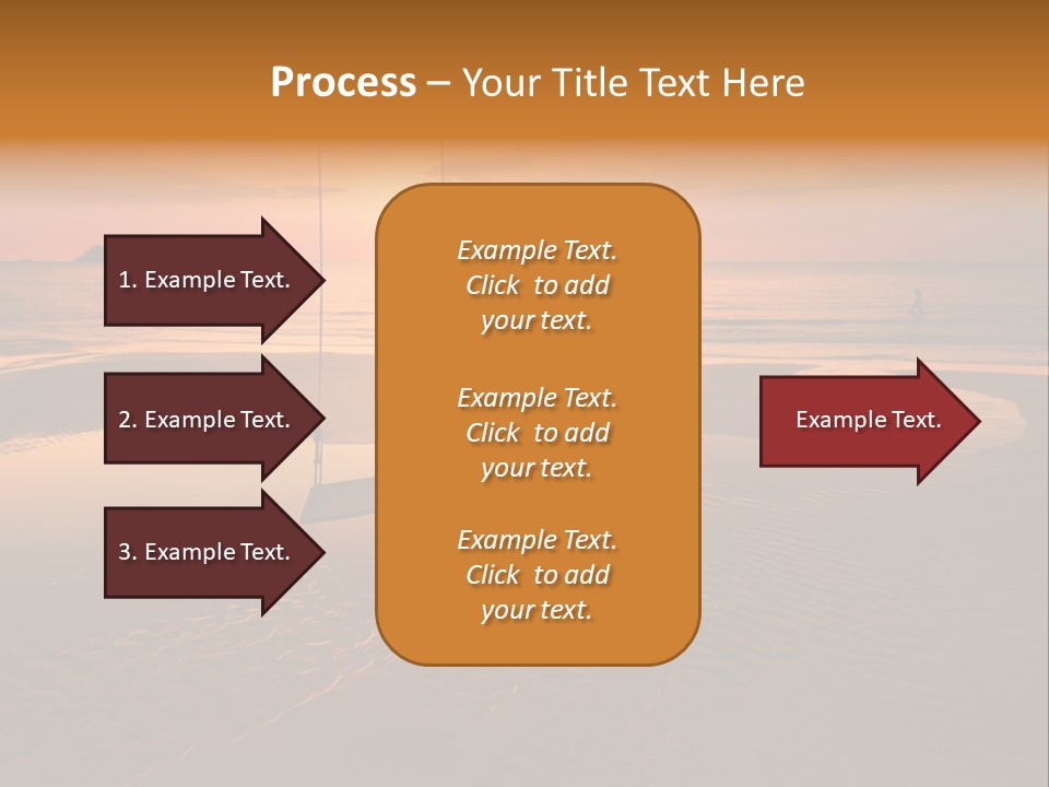 Dreamy Sunset On Tropical Beach. Siam Bay. Province Trat. Koh Chang Island. Kingdom Thailand PowerPoint Template