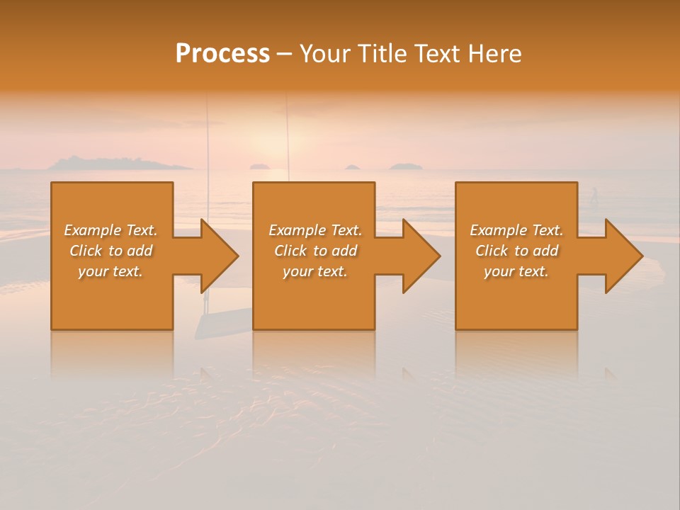 Dreamy Sunset On Tropical Beach. Siam Bay. Province Trat. Koh Chang Island. Kingdom Thailand PowerPoint Template
