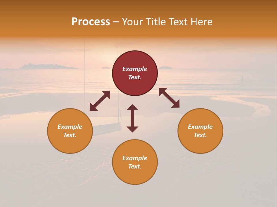 Dreamy Sunset On Tropical Beach. Siam Bay. Province Trat. Koh Chang Island. Kingdom Thailand PowerPoint Template