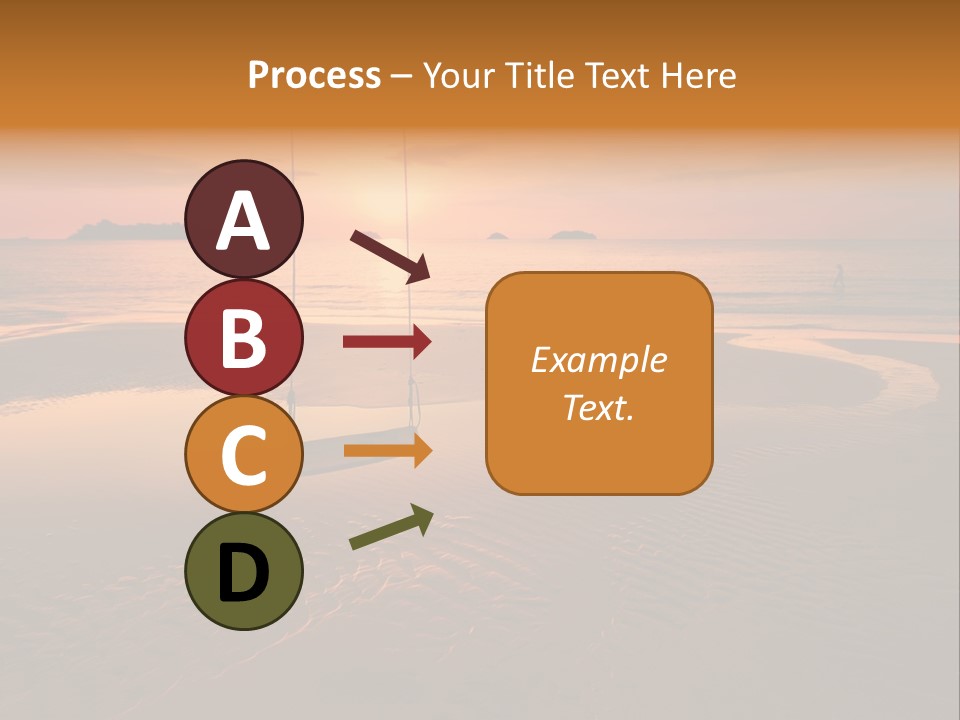 Dreamy Sunset On Tropical Beach. Siam Bay. Province Trat. Koh Chang Island. Kingdom Thailand PowerPoint Template