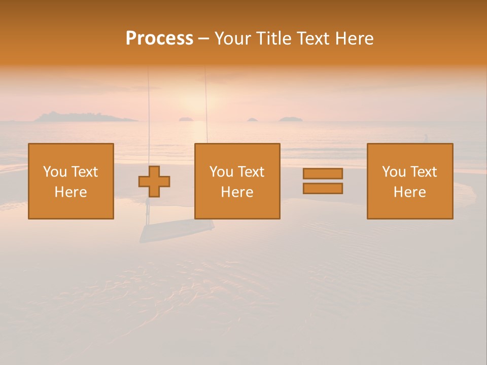 Dreamy Sunset On Tropical Beach. Siam Bay. Province Trat. Koh Chang Island. Kingdom Thailand PowerPoint Template