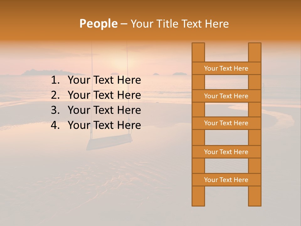 Dreamy Sunset On Tropical Beach. Siam Bay. Province Trat. Koh Chang Island. Kingdom Thailand PowerPoint Template