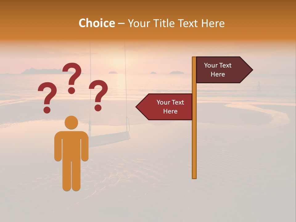 Dreamy Sunset On Tropical Beach. Siam Bay. Province Trat. Koh Chang Island. Kingdom Thailand PowerPoint Template